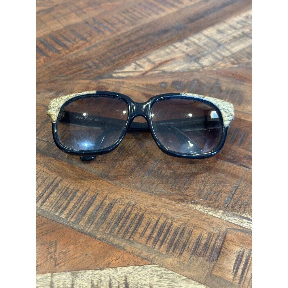 Emmanuelle Khanh B Robinson Vintage 80’s  Sunglasses Snakeskin 8080